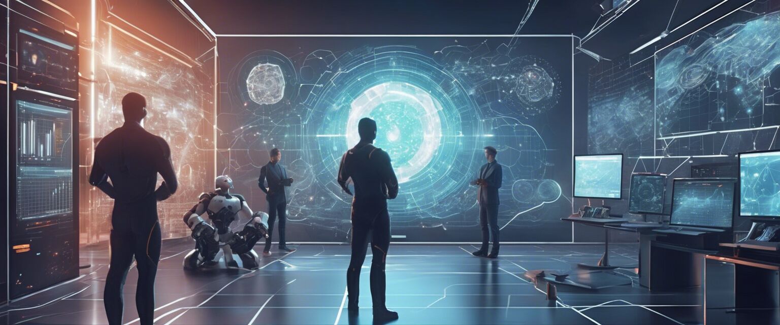Visual representation of AI innovations