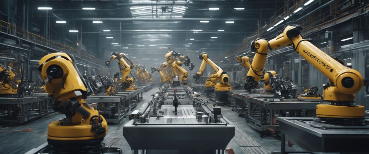 Robots in an industrial setting