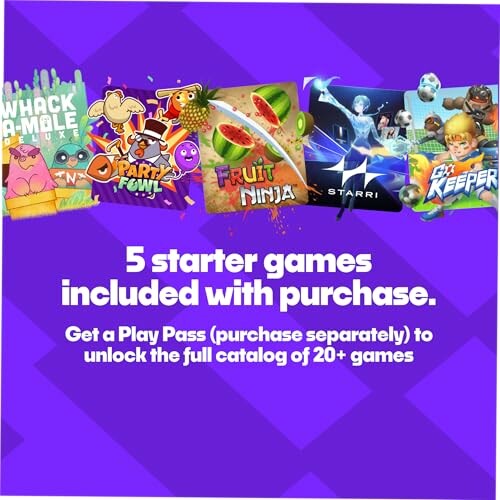 Five starter games included with purchase offer.